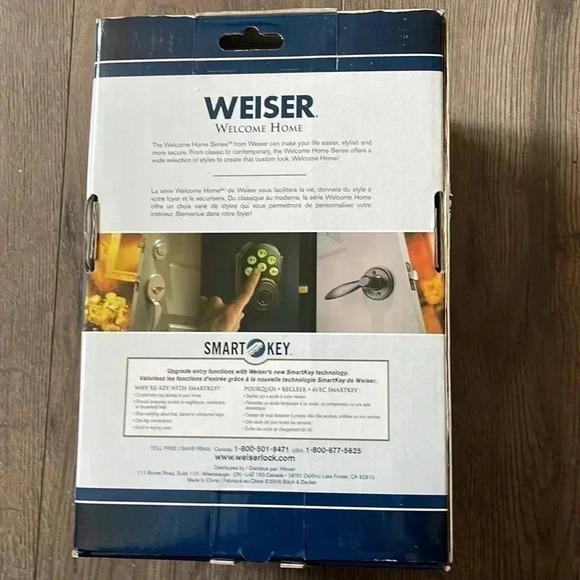 Weiser Bathroom/ Bedroom Door Handle - Brown - Picture 3 of 5